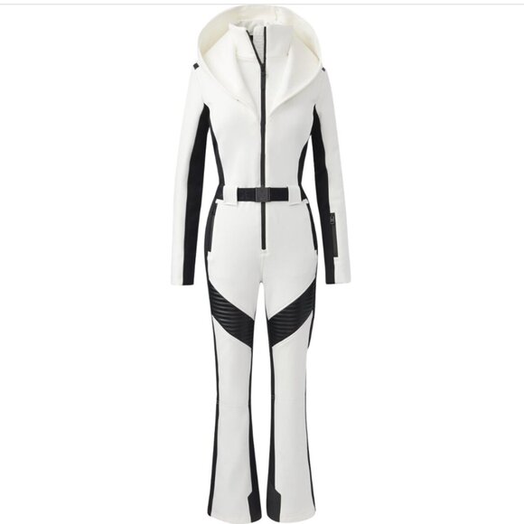 Mackage Elle Snow Fill Jumpsuit in Off White/Black - Picture 5 of 16